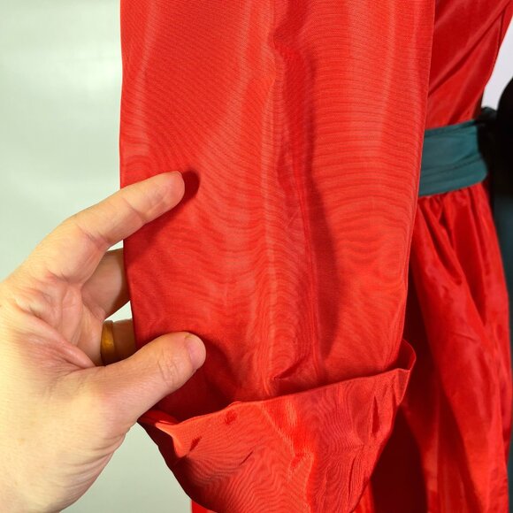 Vintage 60s Paulette Chicago 3-Piece Holiday Outfit Set Pants Dress Sash - Picture 10 of 16